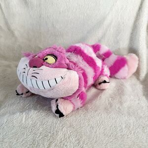 Disney Store Cheshire Cat Plush Alice Wonderland Stuffed Animal Laying Stamped